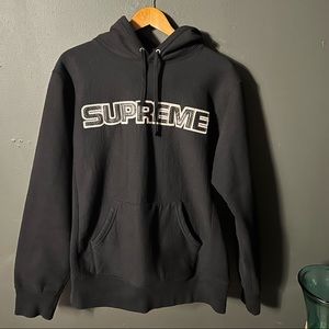 Supreme black hoodie